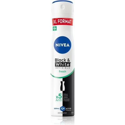 Nivea Black & White Invisible Fresh антиперспирант-спрей за жени 200ml