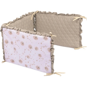 Sensillo Обиколник за легло Sensillo - Бежови глухарчета (SILLO-2231069)