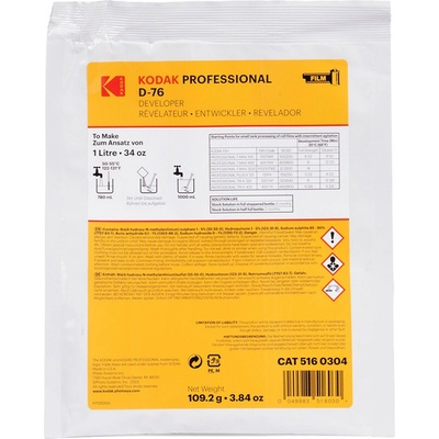Kodak D-76 1 L negativní vývojka