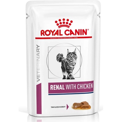 Royal Canin Veterinary Feline Renal v omáčke Mix kura & hovädzie 24 x 85 g