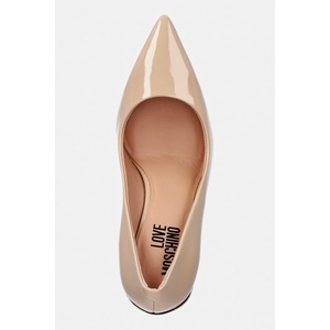 Love Moschino Кожени обувки с тънък ток