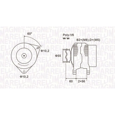 Alternátor MAGNETI MARELLI 063731577010