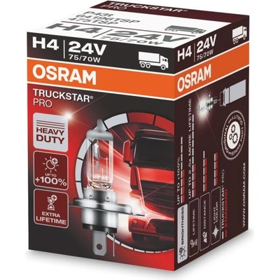 OSRAM H4 24V 75/70W TRUCKSTAR PRO 1KS (889)