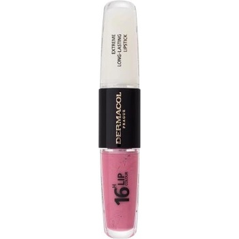 Dermacol 16H Lip Colour Extreme Long-Lasting Lipstick дълготрайно червило и гланц за устни 2в1 8 ml нюанс 39