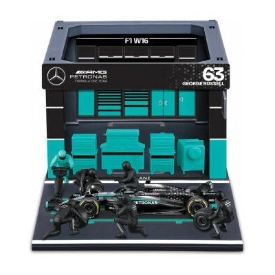 Bburago Bburago - Formula Racing F1 Pit Pass set - Mercedes-AMG Petronas W16 (2025) 63 George Russell 1:43