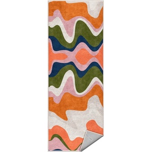 Mila Home Оранжева пътека подходяща за пране 80x200 cm Squiggly Orange - Mila Home (HKG-MMN-Colorful-003-80x200)
