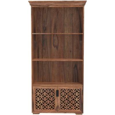 indickynabytek.cz Knihovna Mira 90x180x35 z indického masivu palisandr/sheesham