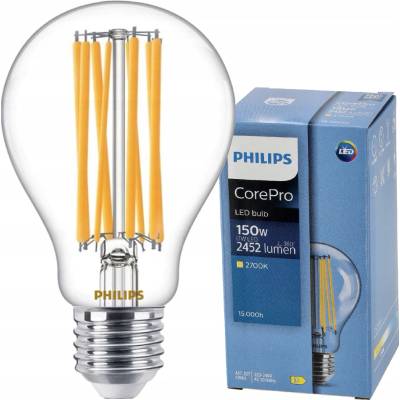 Philips LED žiarovka LED E27 A60 17W = 150W 2452lm 2700K teplá biela CorePro PHICORM0030