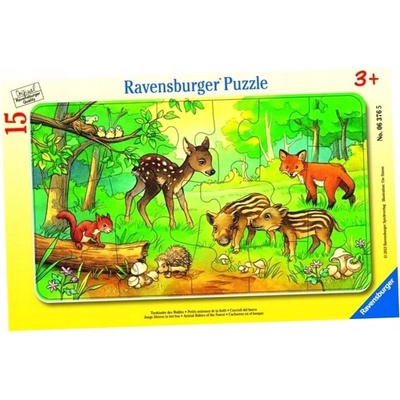 Ravensburger Mláďata v lese 15 dílků
