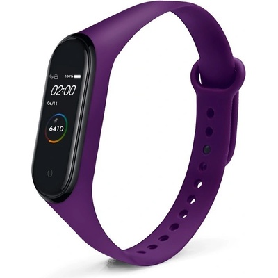 Xiaomi Jednobarevný náhradní náramek pro Mi Band 3/4 Fialová MIBANDCZX00011