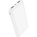 hoco. Аварийно зарядно устройство HOCO J100, 2 USB гнезда, 10000mAh, LED индикатор, БЯЛО J100_W (J100_W)