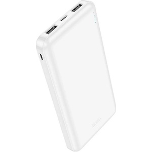 hoco. Аварийно зарядно устройство HOCO J100, 2 USB гнезда, 10000mAh, LED индикатор, БЯЛО J100_W (J100_W)