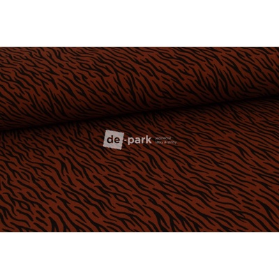 de-park Počesaná teplákovina - Animal - hnědá