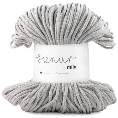 Bavlněná šňůra MILA 5mm - Šedá jasná/P02 – Zbozi.Blesk.cz