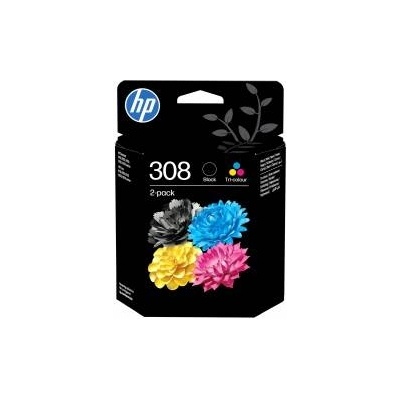 HP Compaq HP 308 Schwarz und Tri-Color Original Druckerpatronen - 6L6S6UE#SE1