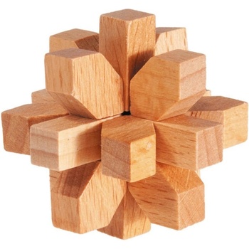 Fridolin Логически дървен 3D пъзел Fridolin - Кристал (F17702)