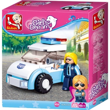 Sluban B0600B Dívčí sen Policistka s autem