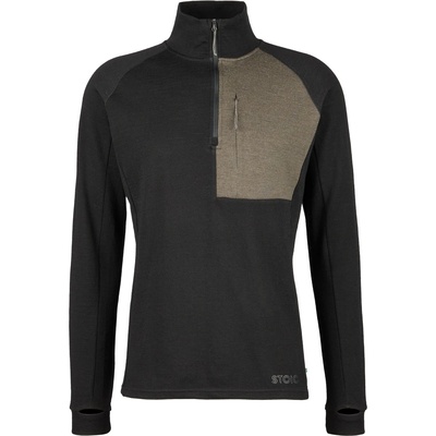 Stoic Мъжко вълнено яке Stoic Merino260 StadjanSt. Zip Pullover Merino jumper - Black - размер 4XL (005-4039-0317)