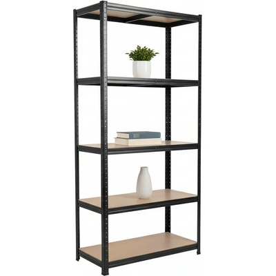 Mamutex Standard Regál 200 x 90 x 60 cm 5 polic černý
