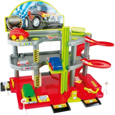 Mochtoys Garáže parkovací set 3 poschodový