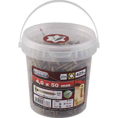 CONNEX UNI-vruty TX 4,0x50 mm, 425 ks – Sleviste.cz
