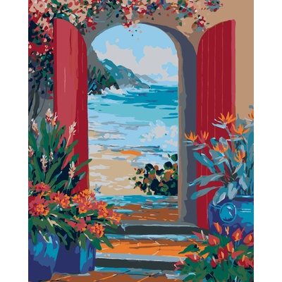 ZUTY Malování podle čísel ZE ZAHRADY NA PLÁŽ 40 x 50 cm – Zboží Dáma