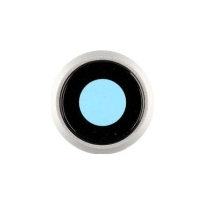 Apple iPhone 8, SE (2020), SE (2022) - Rám + Sklíčko Zadnej Kamery (Silver, White), Silver