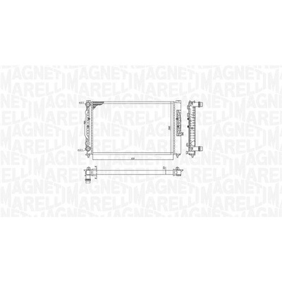 Chladič motora, chladič vody MAGNETI MARELLI 350213191700