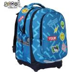 S-Cool Ученическа, анатомична раница scool с твърдо дъно, 24 л