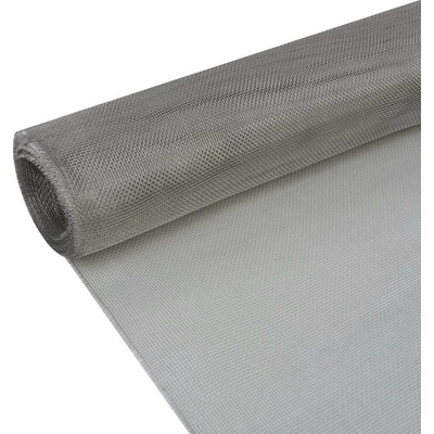 vidaXL Síť proti hmyzu nerezová ocel 100 x 500 cm stříbrná