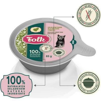 Folk Kitten Delicate turkey dish 85 g