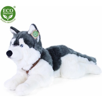 Eco-Friendly pes husky s obojkom ležiaci 60 cm