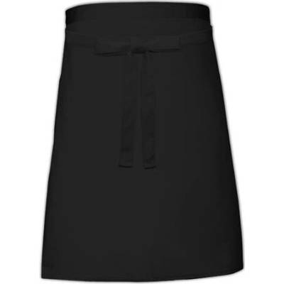 Link Kitchen Wear Pekařská zástěra s kapsou X964T Black 90x50cm
