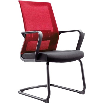 RFG Посетителски стол RFG Smart M, дамаска и меш, до 120 kg, черна седалка, чер (4010100248)