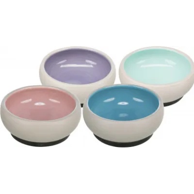 TRIXIE Ceramic Bowl - Керамична купа за храна и вода за кучета и котки, 300 мл. / различни цветове