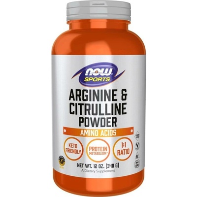 Now Foods Arginine a Citrulline Pudr 340 g