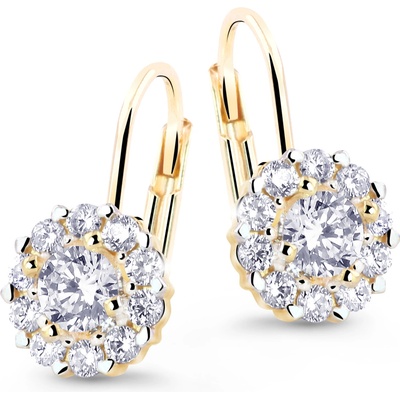 Cutie Jewellery - gold Náušnice Z8040 ze zlata se zirkony
