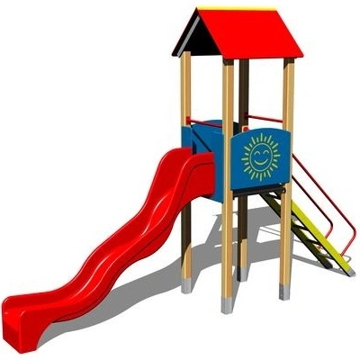 Playground zostava so šmýkačkou 4U121D - 15
