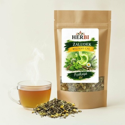 Herbi Bylinný čaj Žalúdok na trávenie úľavu a pohodu po jedle 500 g
