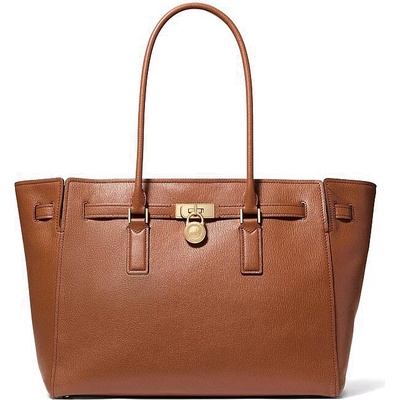 Michael Kors Hamilton Moderne large kožená kabelka hnědá luggage