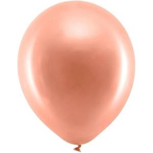 Party Deco Латексови Балони Металик, Розово Злато 30см (rb30m-019r)
