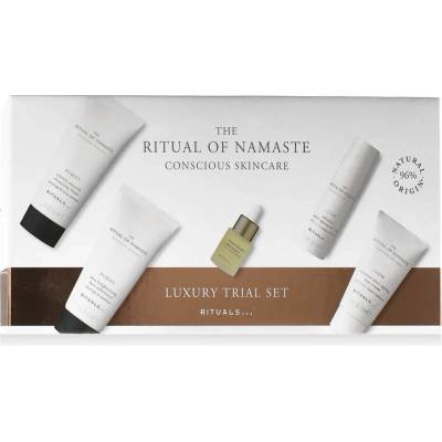 Rituals Ritual of Namasté čisticí peeling na obličej 30 ml + denní sérum na obličej 10 ml + obnovující pleťový booster 4 ml + denní krém 10 ml + čisticí pěna 30 ml