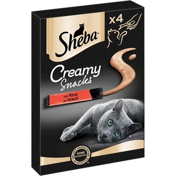 Sheba Creamy Snacks Kuřecí a losos 18 x 12 g