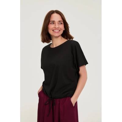 Moodo Тениска с връзване черна Moodo Moodo | Cheren | ЖЕНИ | XS