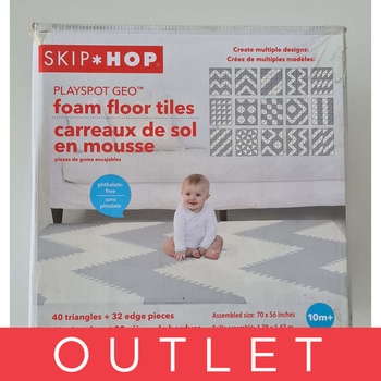 Skip Hop Puzzle Penové Šedo béžové 72 ks 10m+