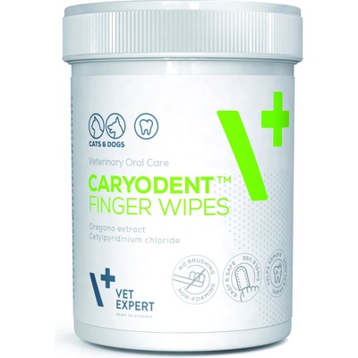 VetExpert Cat Dog Caryodent Finger Wipes 50 ks – Zboží Dáma