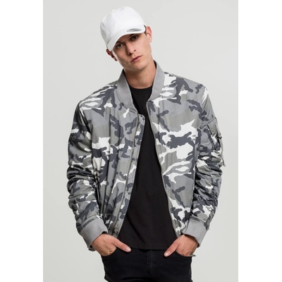 Urban Classics Мъжко камуфлажно яке тип бомбър Urban Classics snow camoUB-TB1798-00787 - Камуфлаж, размер S