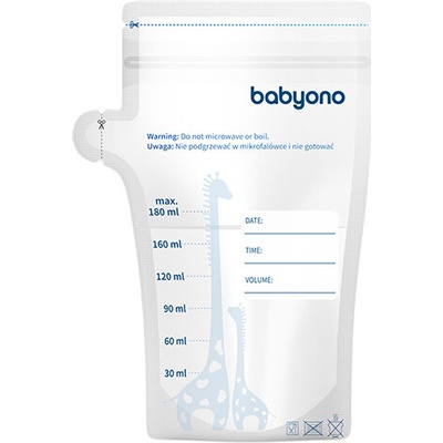 BABYONO 1084 SÁČKŮ 180ML NA SKLADOVÁNÍ POTRAVIN 30 KS