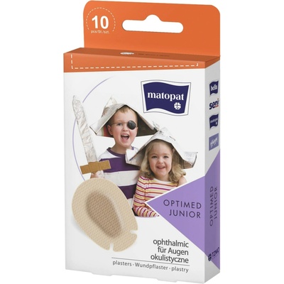 Matopat Matopat Optimed Junior – detské očné náplasti na korekciu zraku, 10 ks 6 x 4,8 cm 10 ks