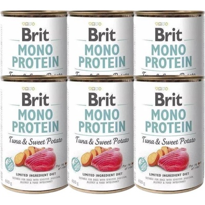 Brit Mono Protein Tuna & Sweet Potato 6 x 400 g